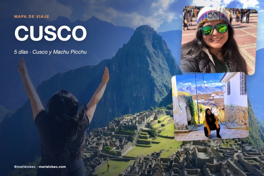 Portada del mapa de Cusco y Machu Picchu